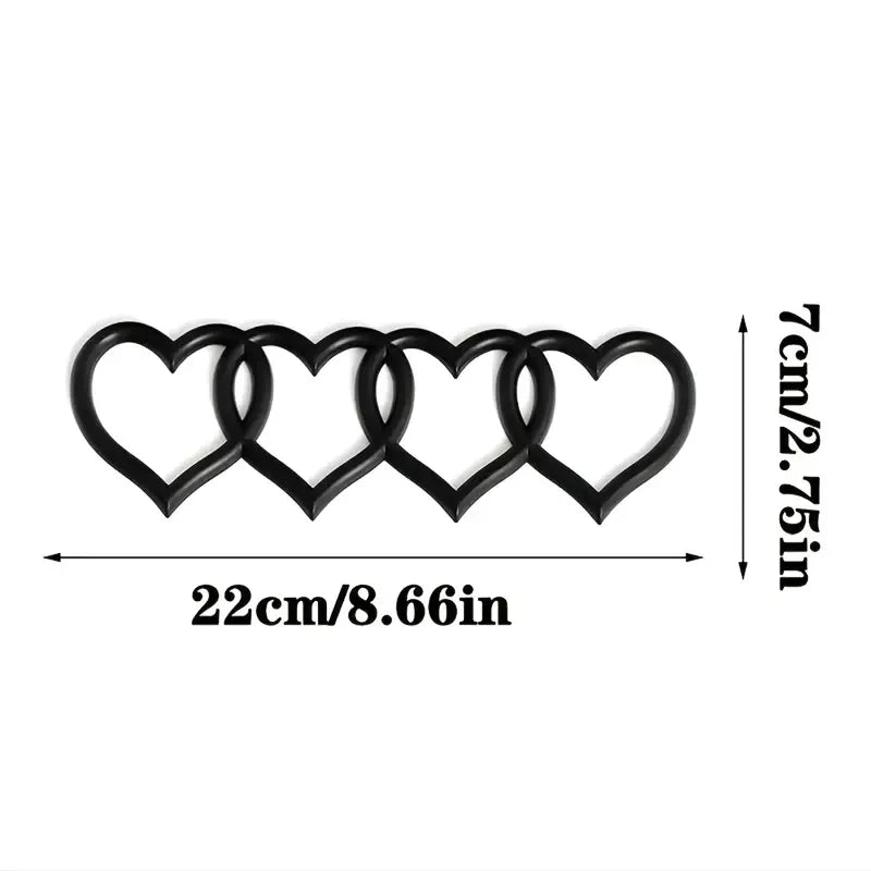 Car Love Heart Logo Rear Trunk Tail Label Badge Emblem Decal For Audi A4 A3 A5 A6 A4L B8 B7 B9 C6 C7 Replacement Car Accessories