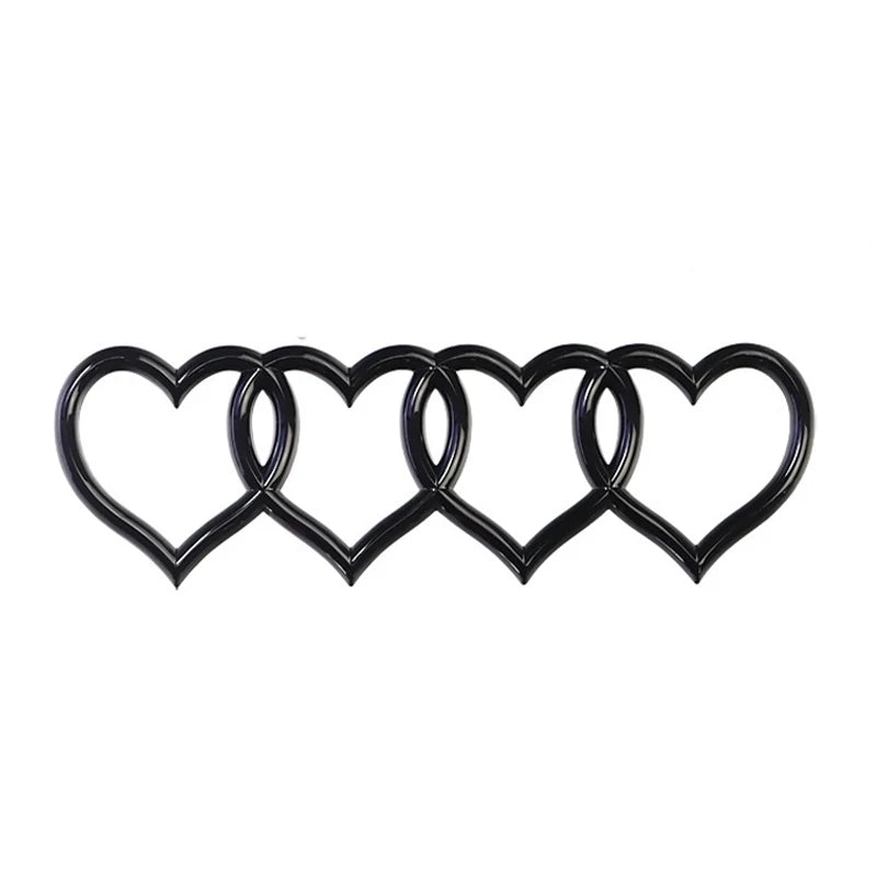 Car Love Heart Logo Rear Trunk Tail Label Badge Emblem Decal For Audi A4 A3 A5 A6 A4L B8 B7 B9 C6 C7 Replacement Car Accessories
