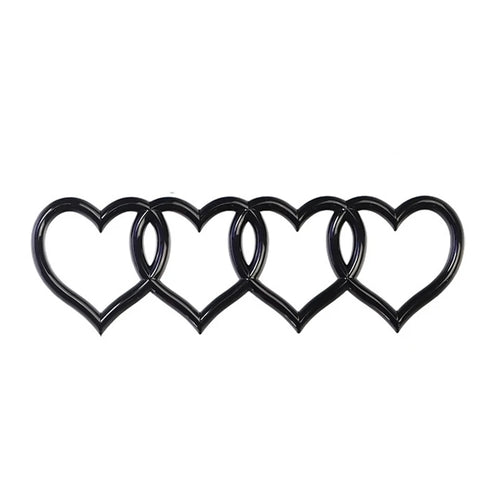 Car Love Heart Logo Rear Trunk Tail Label Badge Emblem Decal For Audi A4 A3 A5 A6 A4L B8 B7 B9 C6 C7 Replacement Car Accessories