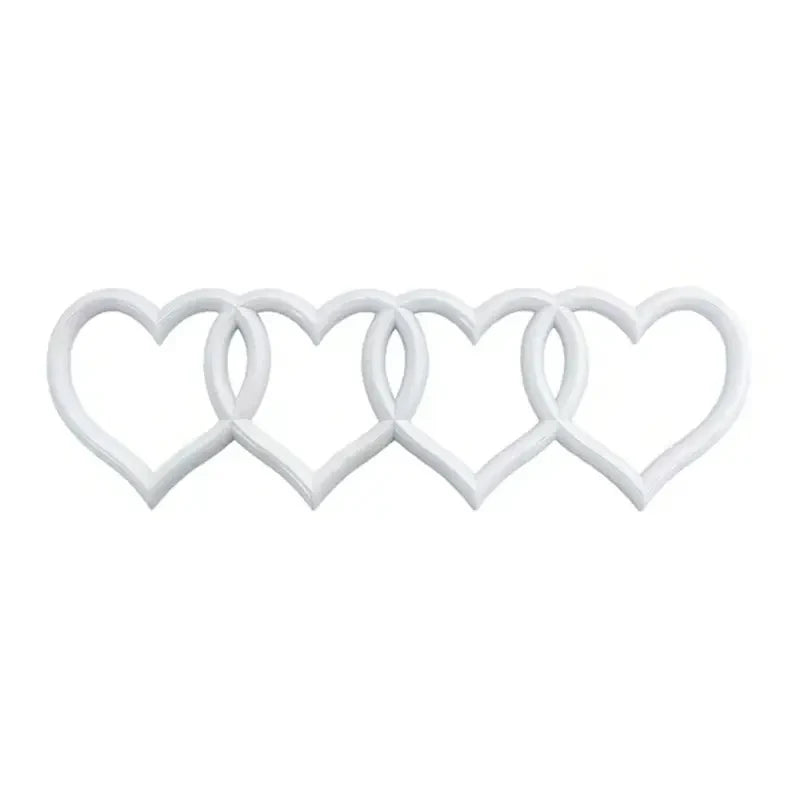 Car Love Heart Logo Rear Trunk Tail Label Badge Emblem Decal For Audi A4 A3 A5 A6 A4L B8 B7 B9 C6 C7 Replacement Car Accessories